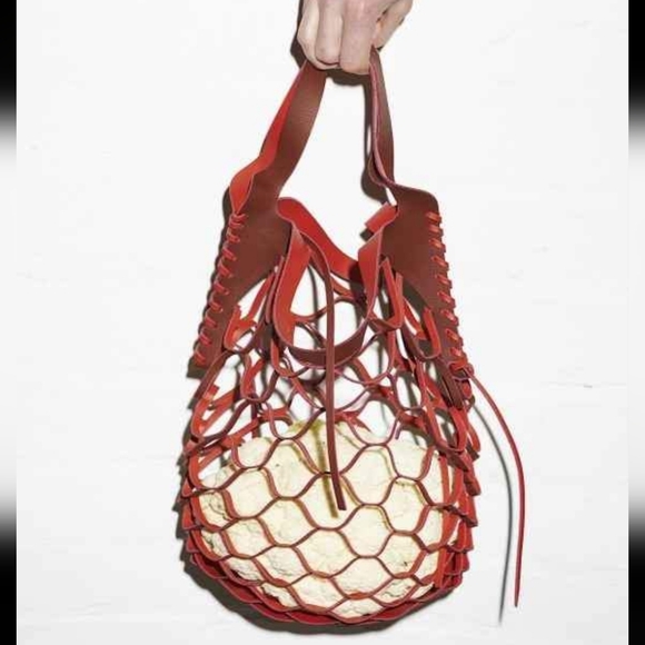 Decke Eudon Choi Mavika Bag Tote Rare Leather Red NWT With Dustbag - Picture 2 of 9